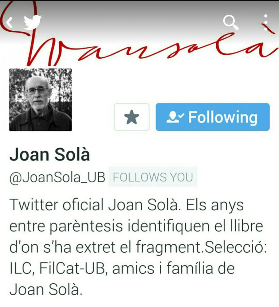 Twitter oficial Joan Solà