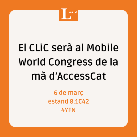 el CLiC serà al MBW 2025